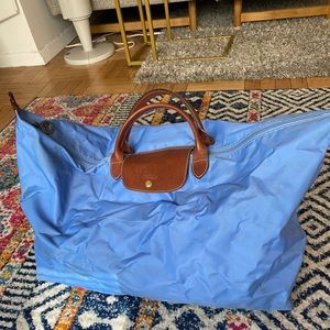 Longchamp Le Pliage Club Travel Tote in blue